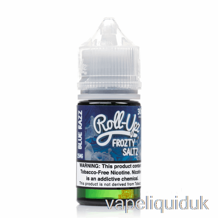 Blue Raspberry ICE - Juice Roll-Upz SALT - 30mL 25mg Vape Juice